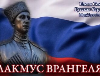 Елена Семенова: Лакмус Врангеля