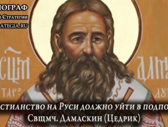 «Христианство на Руси должно уйти в подполье». Свщмч. Дамаскин (Цедрик)