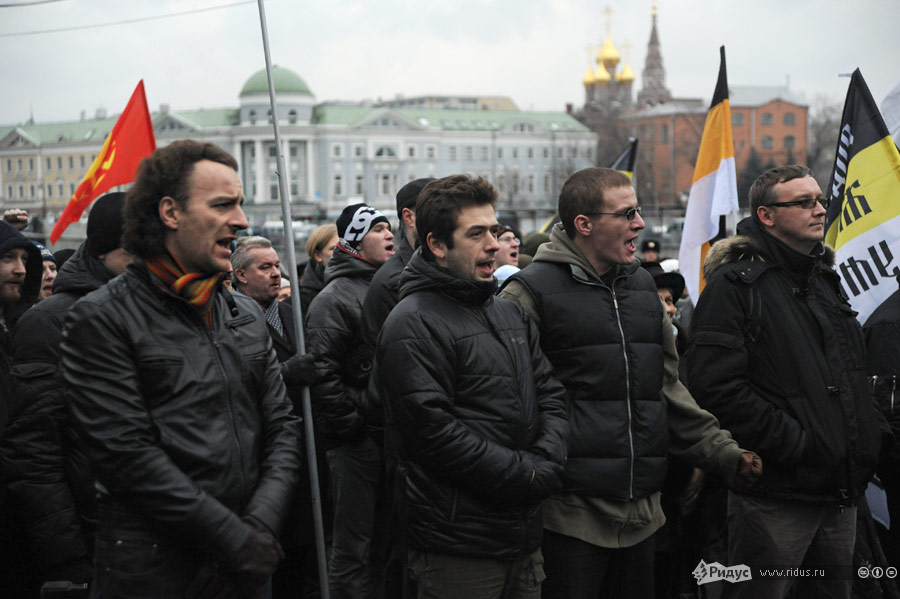 Националисты митингуют на Болотной площади в Москве