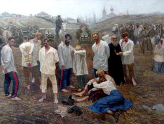 РАСКАЗАЧИВАНИЕ...Оргбюро ЦК РКП(б) выпустило директиву вести «самую безпощадную борьбу со всеми верхами казачества, путем поголовного их истребления»